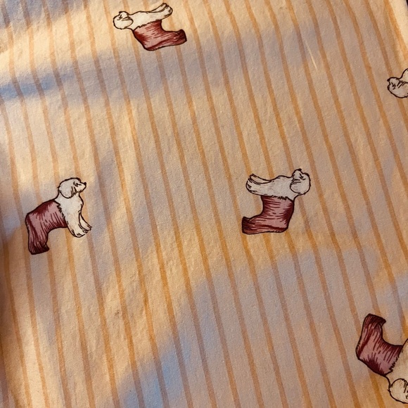 Baleno Women’s Blush and Maroon Pajama Set with Vintage-Inspired Dog Design SZ S - Picture 11 of 11